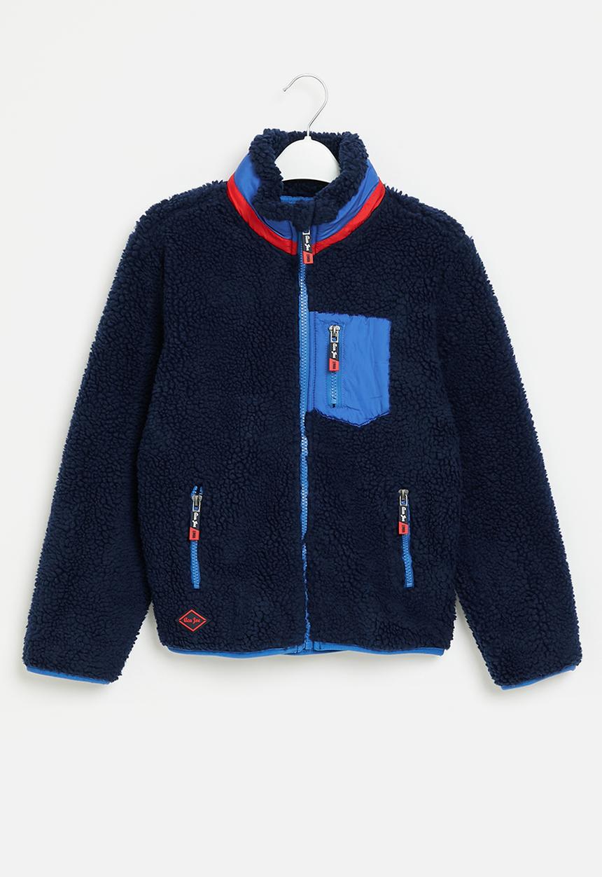 Aca Joe - Aca joe sherpa patch pocket sweater - navy