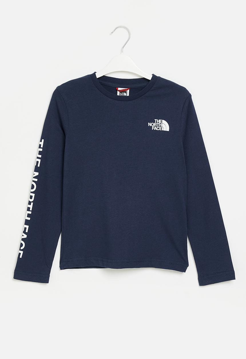 The North Face - Boys long sleeve graphic tee - navy
