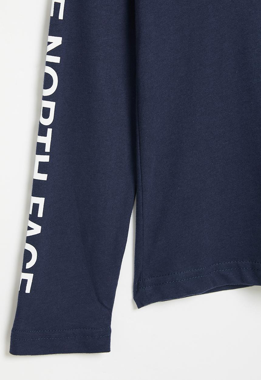 The North Face - Boys long sleeve graphic tee - navy
