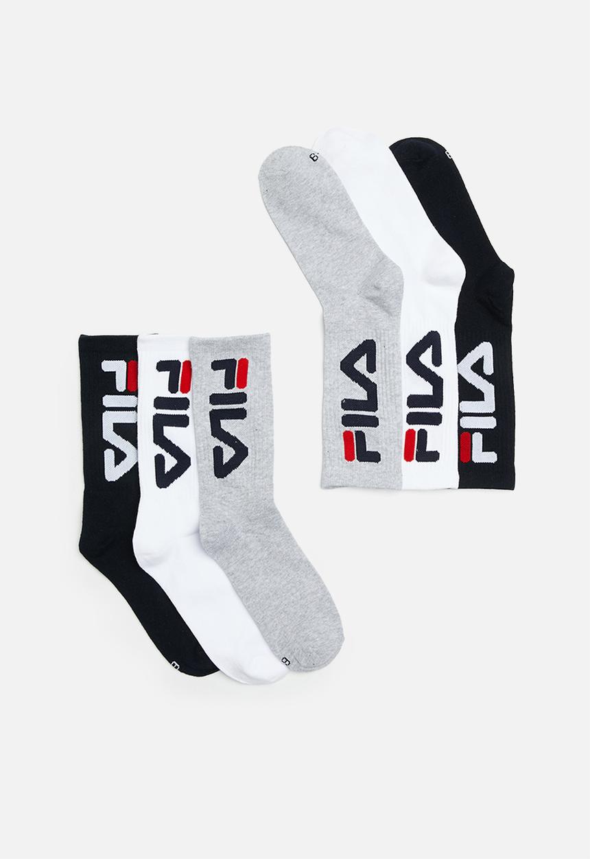 FILA - Sandra 3 pack tube socks - multi