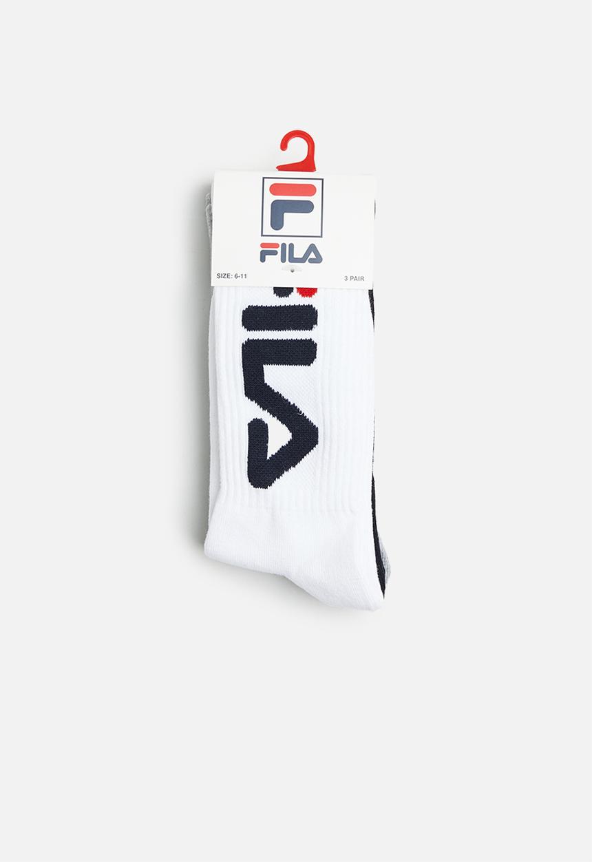 FILA - Sandra 3 pack tube socks - multi