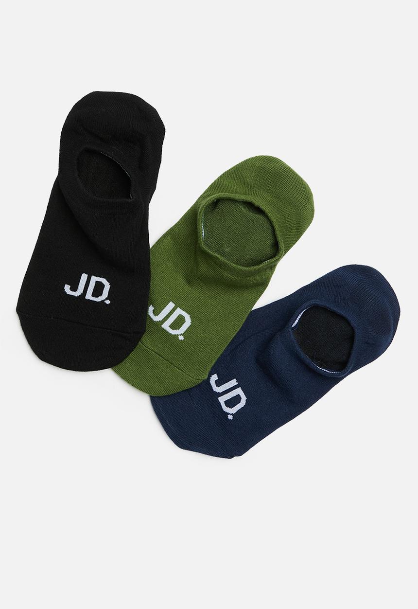 Jonathan D - Hide 3 pack branded secret socks - multi