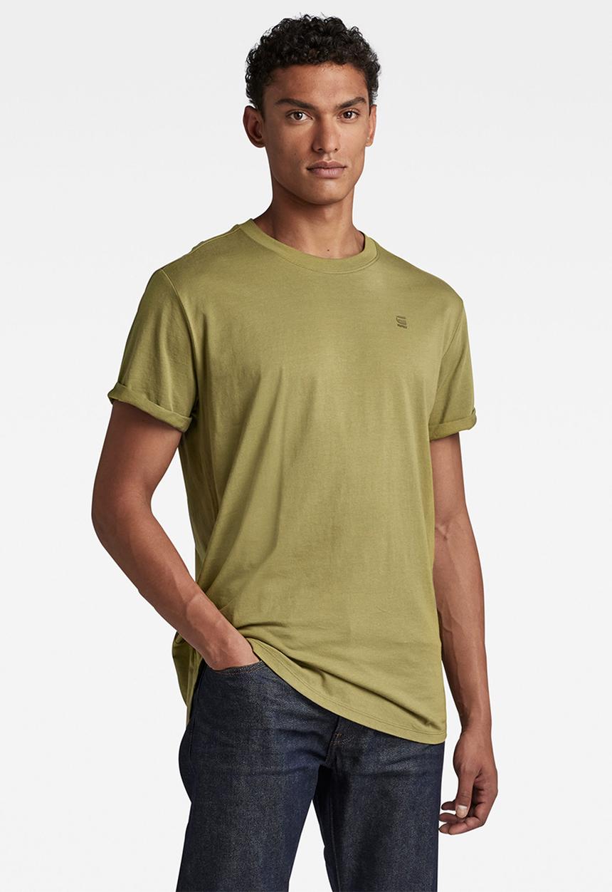 G-STAR - Lash r t short sleeve Compact jersey - smoke olive