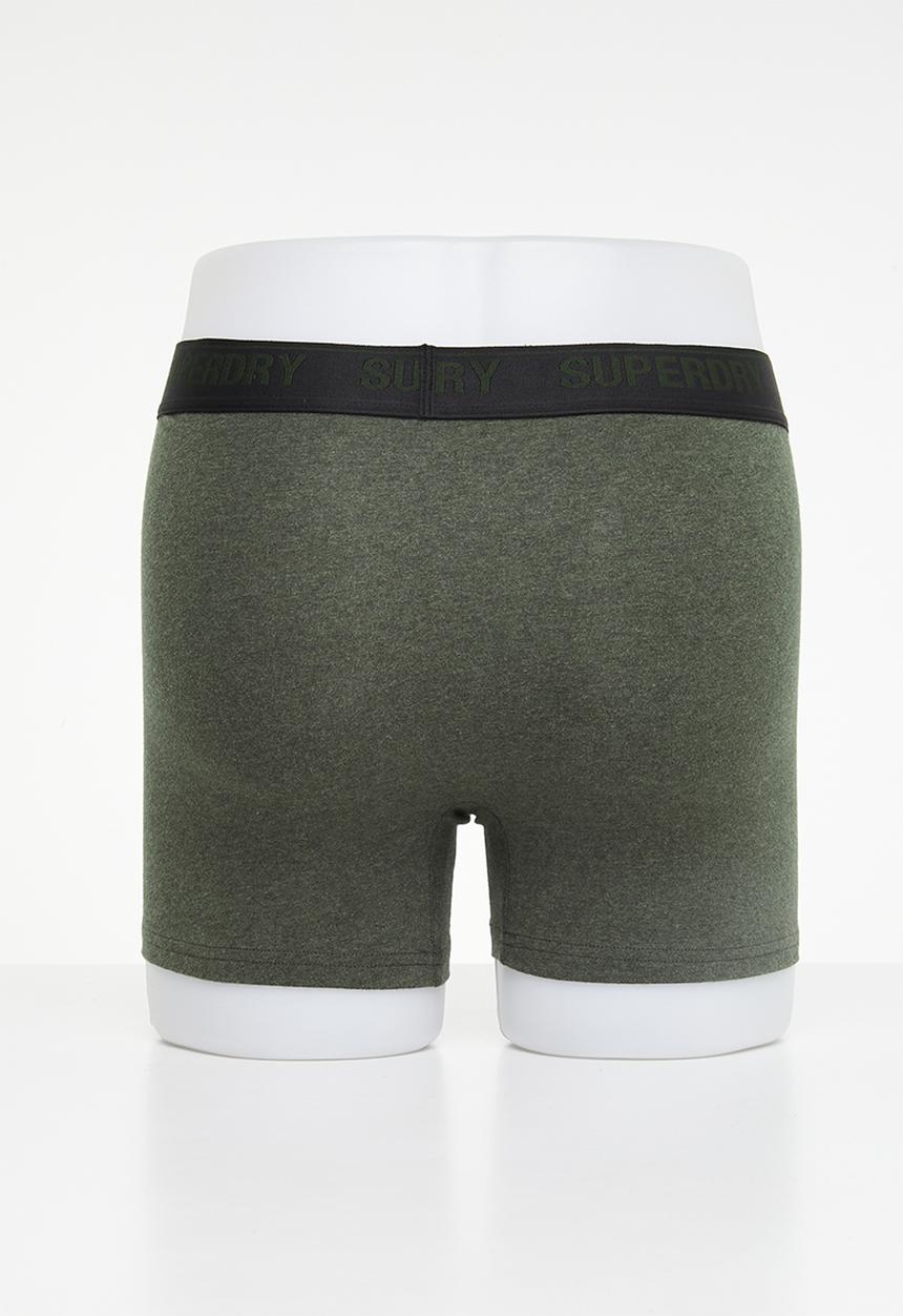 Superdry. - Boxer mutiI triple pack - black/olive/grey