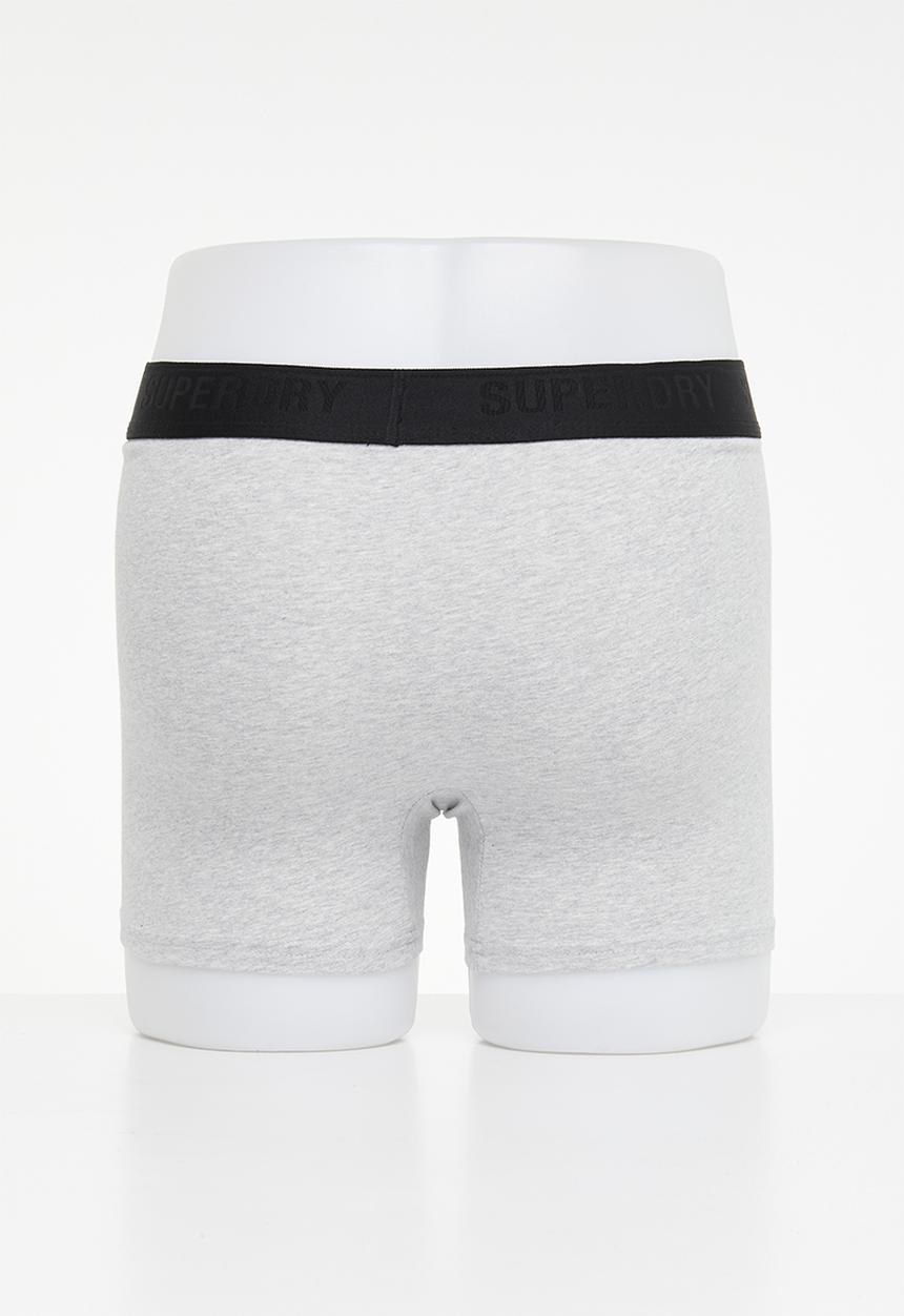 Superdry. - Boxer multi triple pack - black/grey/optic