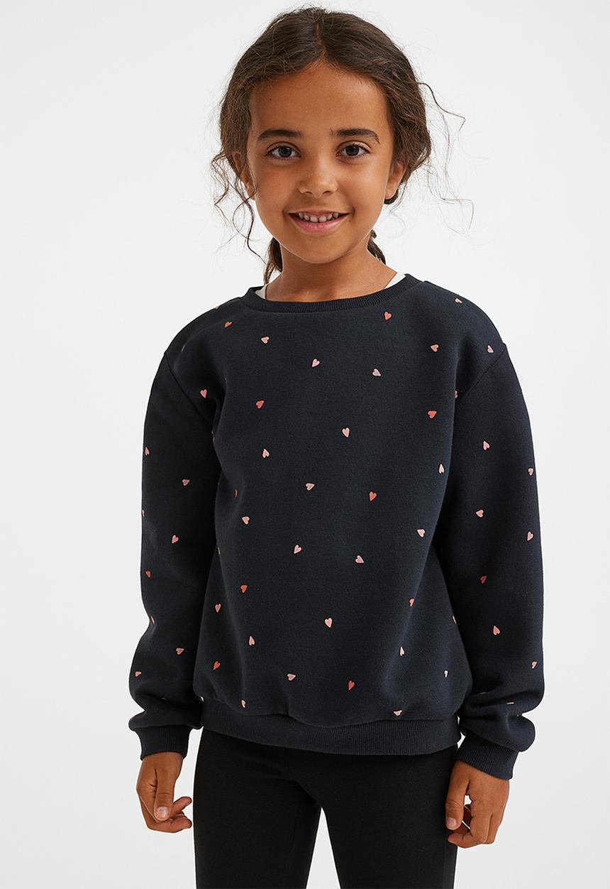 H&M - Sweatshirt - black/hearts