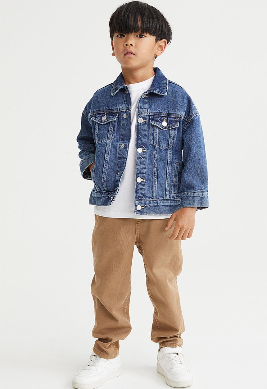 H&M - Loose fit twill trousers - dark beige