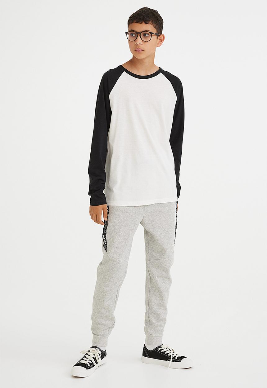 H&M - Joggers - light grey marl/casual athl