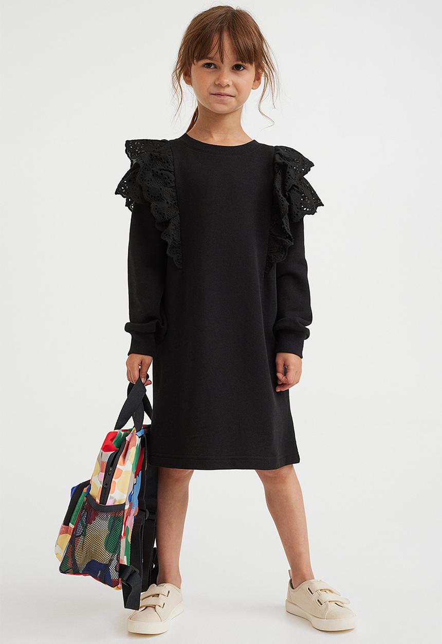 H&M - Sweatshirt dress - black