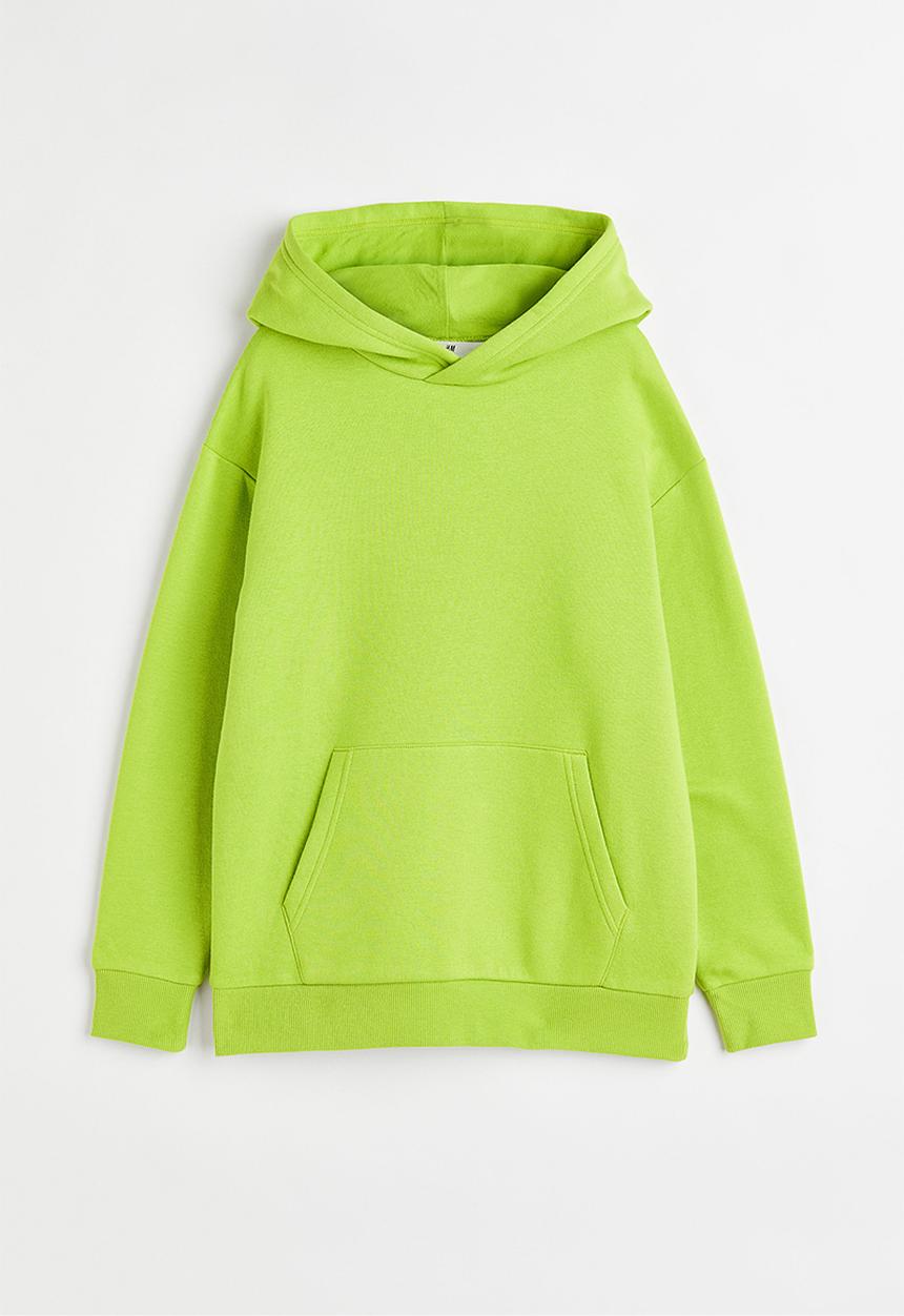 H&M - Oversized hoodie - lime green
