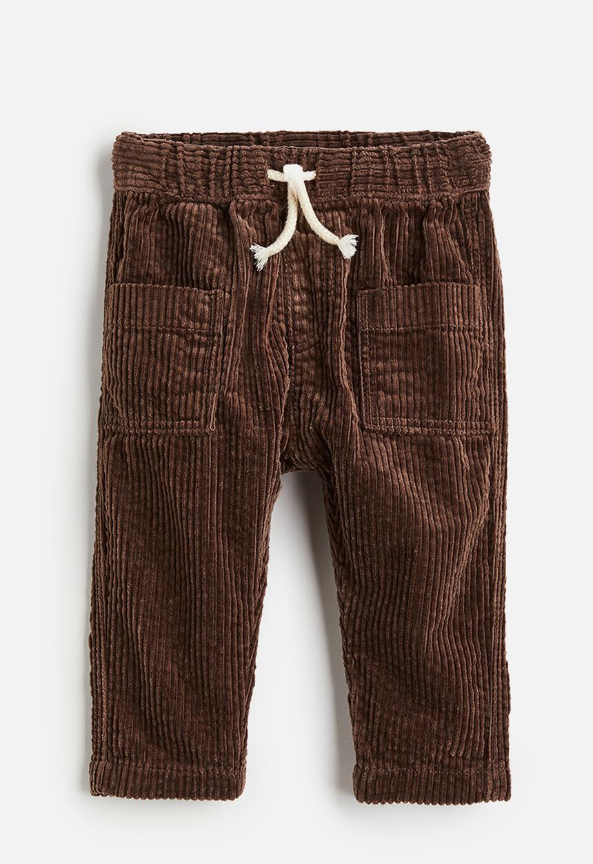 H&M - Cotton corduroy trousers - dark brown