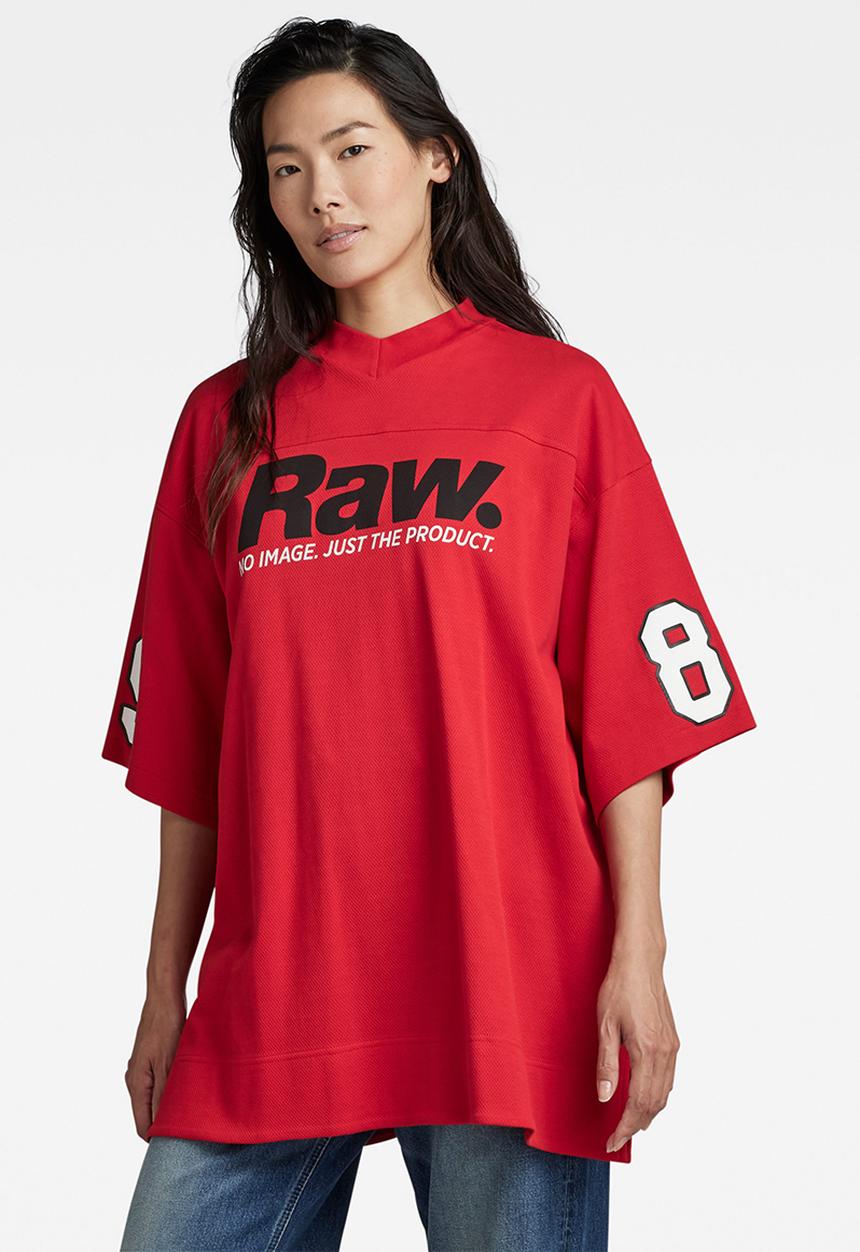 G-STAR - 5xl raw tight mock v t - acid red