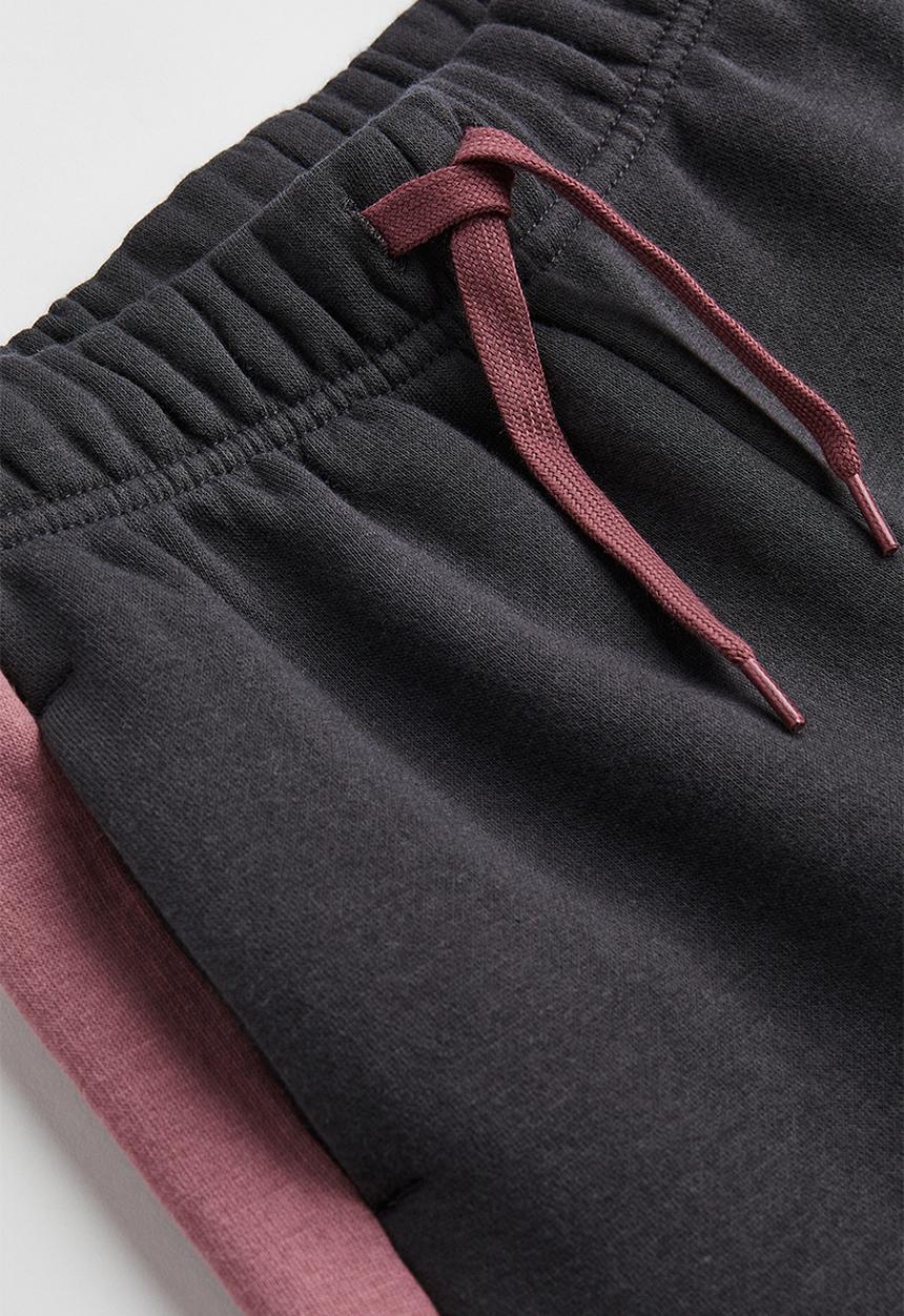 H&M - Joggers - dark grey/pink