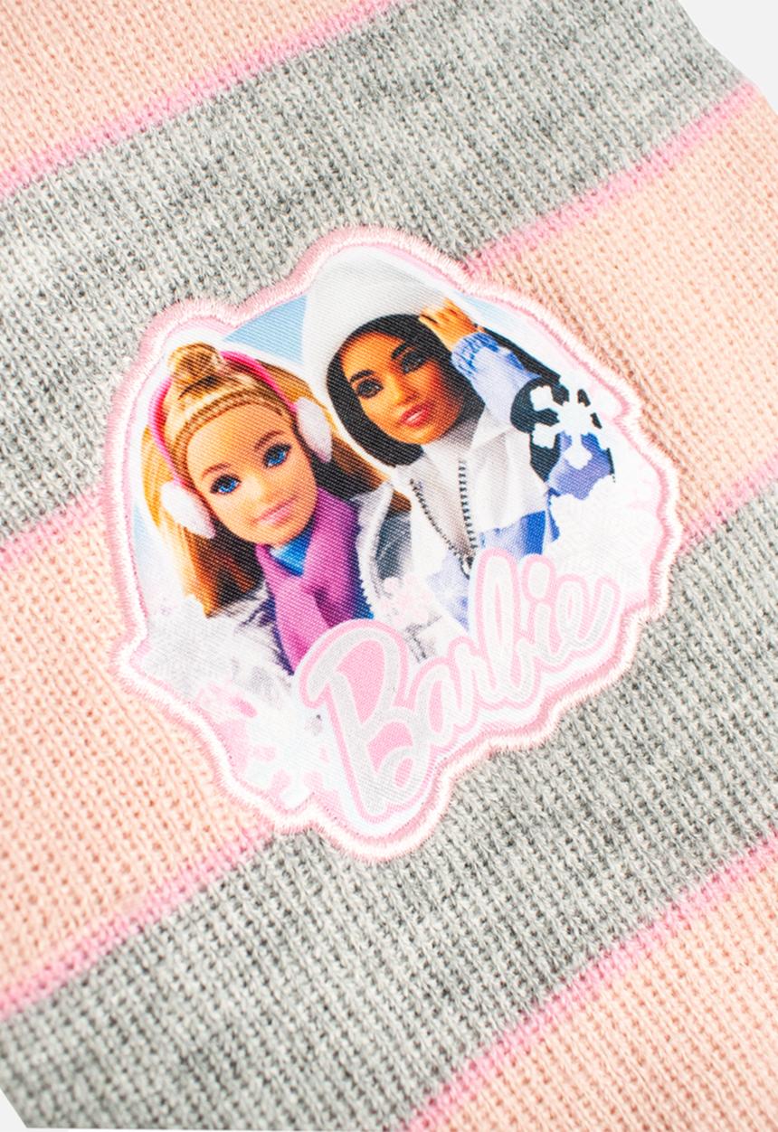 Character Group - 3 Piece winter set - barbie - pink & grey 