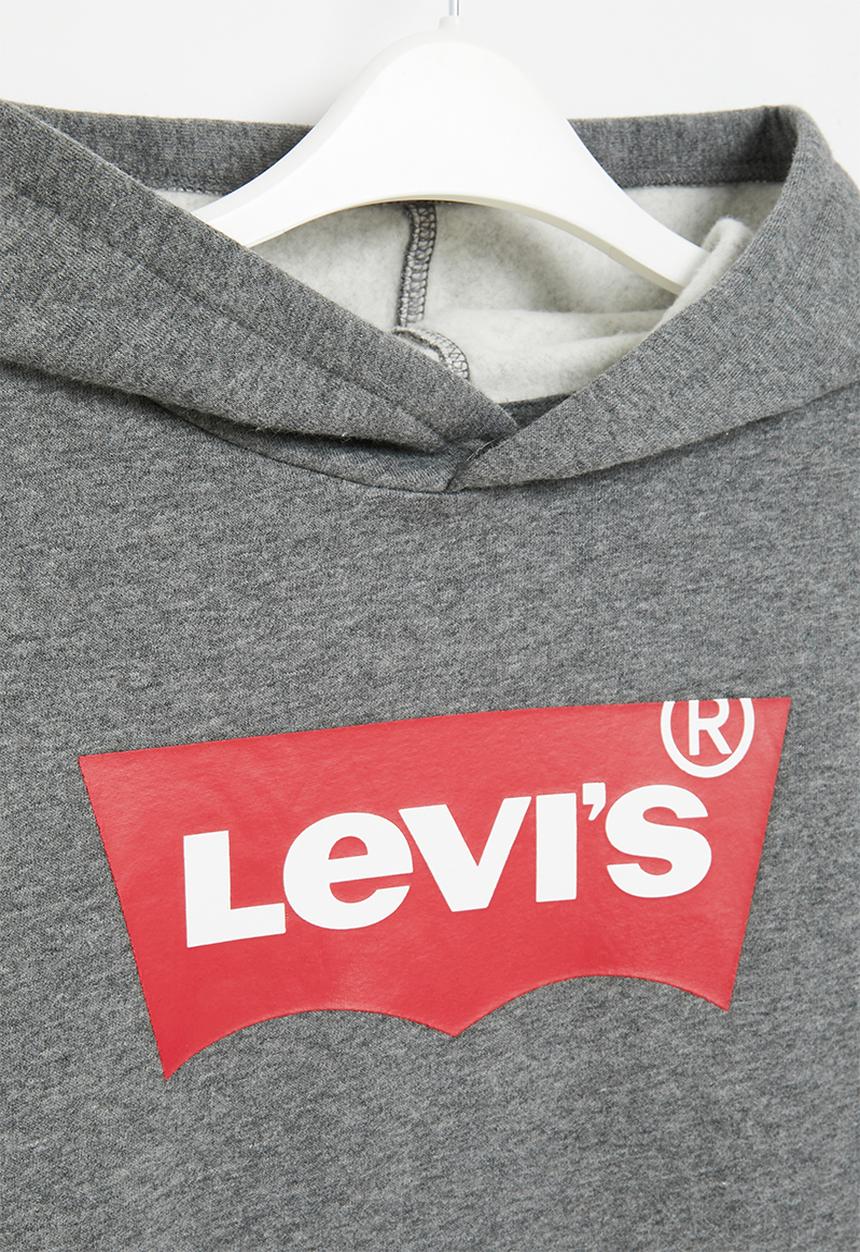 Levi’s® - Lvb batwing screenprint hooded - charcoal heather