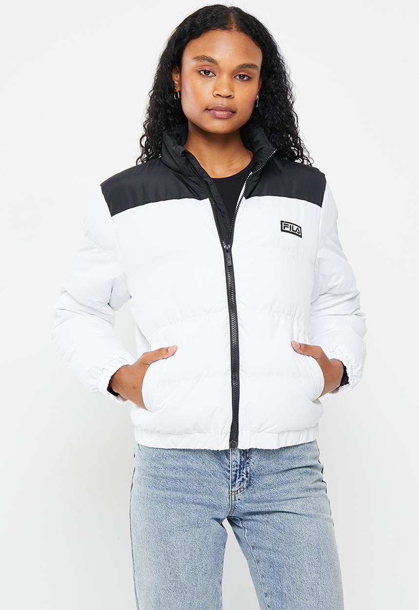 FILA - Jada jacket - black & blanc de blanc