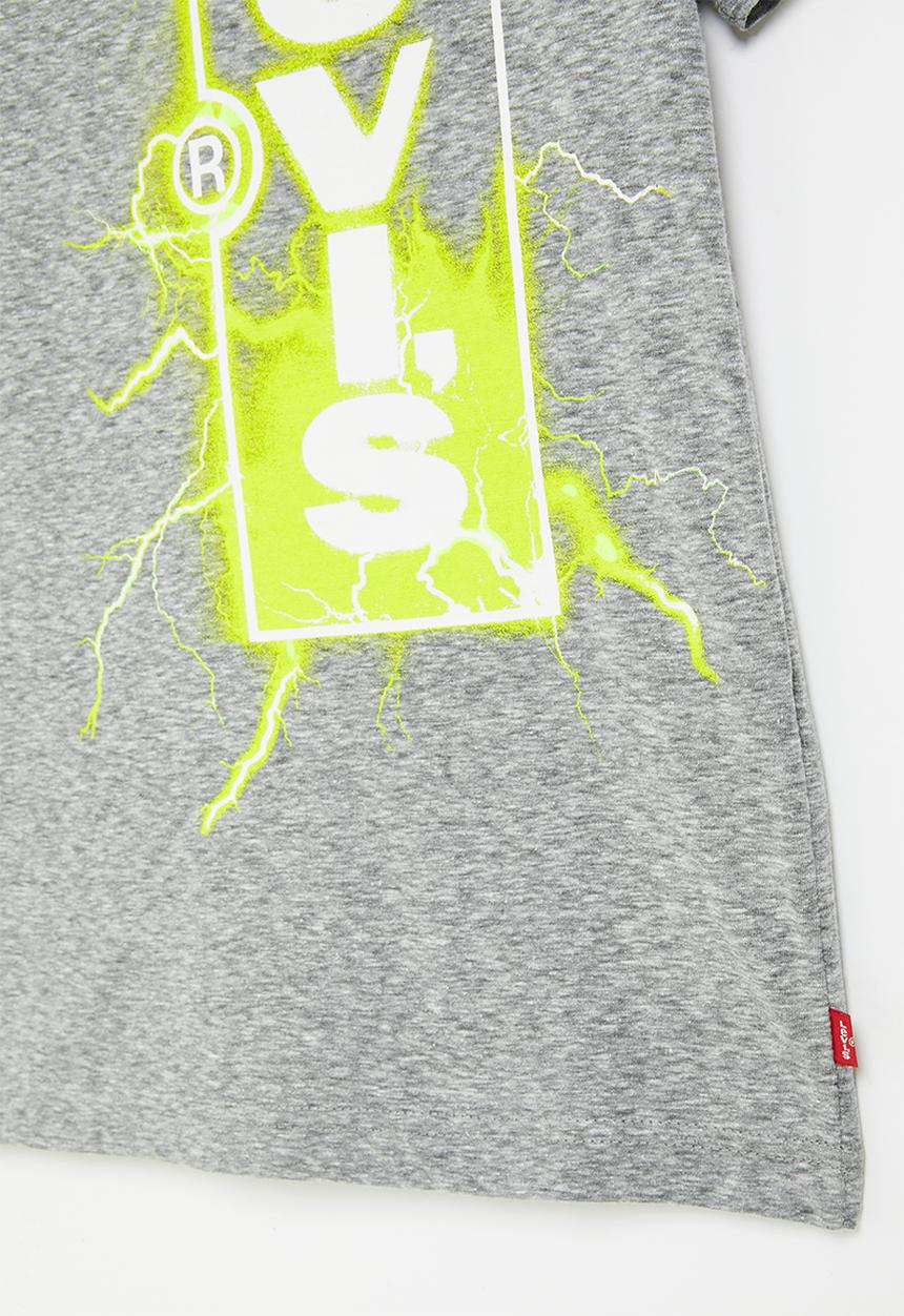 Levi’s® - Lvb lightning strike tee shirt - gargoyle cloud heather