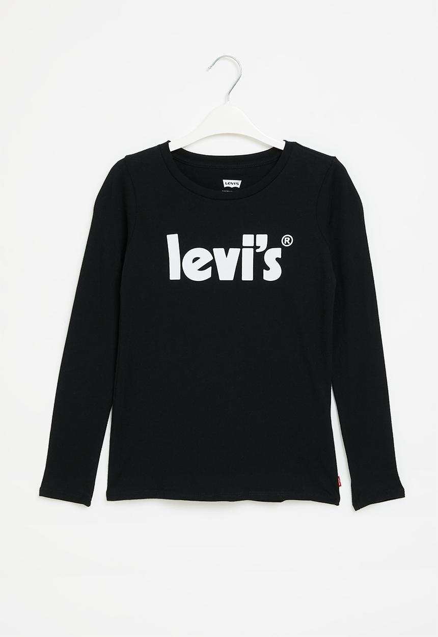 Levi’s® - Lvg long sleeve poster logo top - black