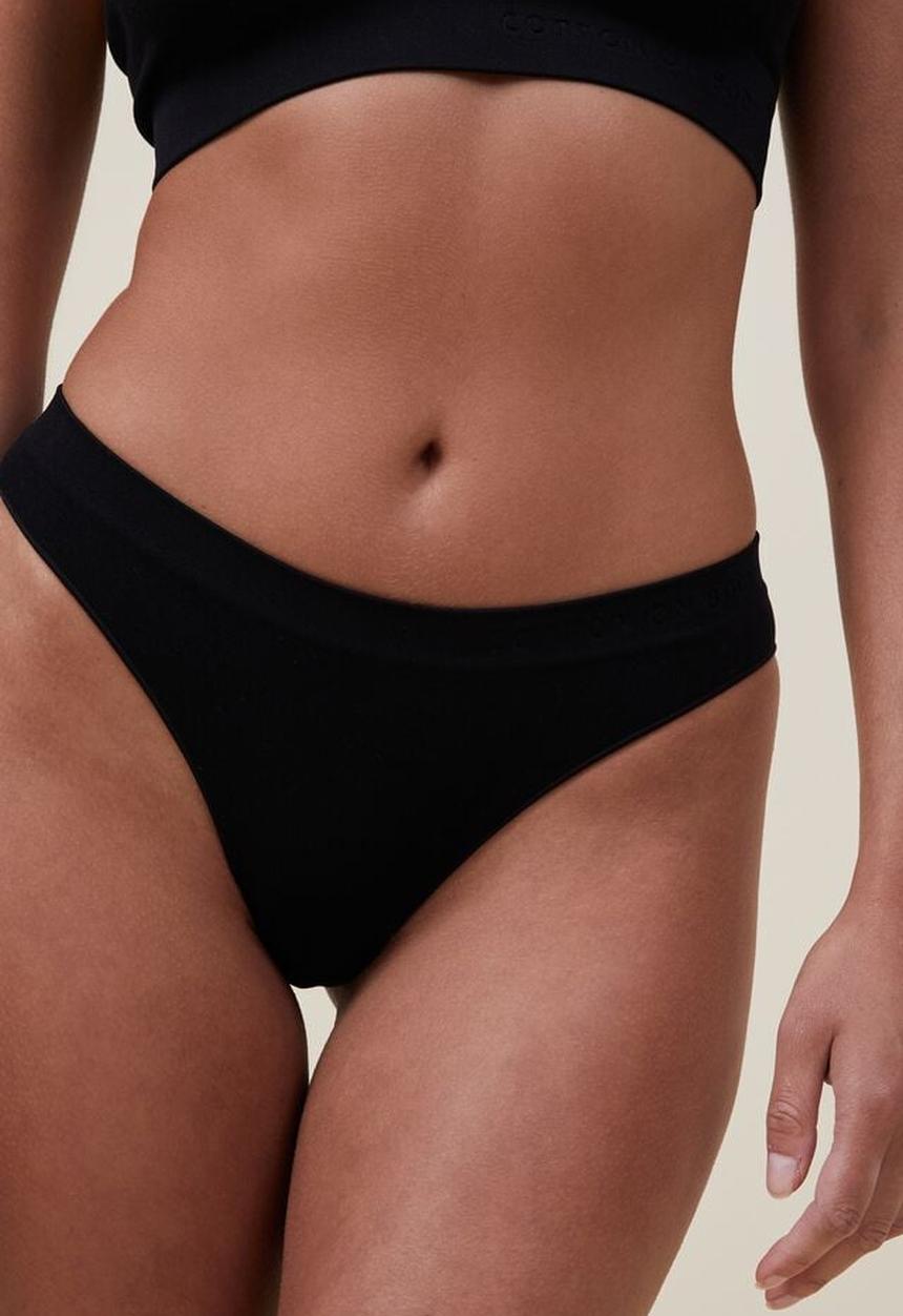 Cotton On - Seamless hipster brasiliano brief - black
