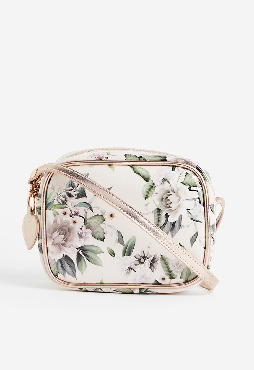 H&M - Shoulder bag - light beige/floral