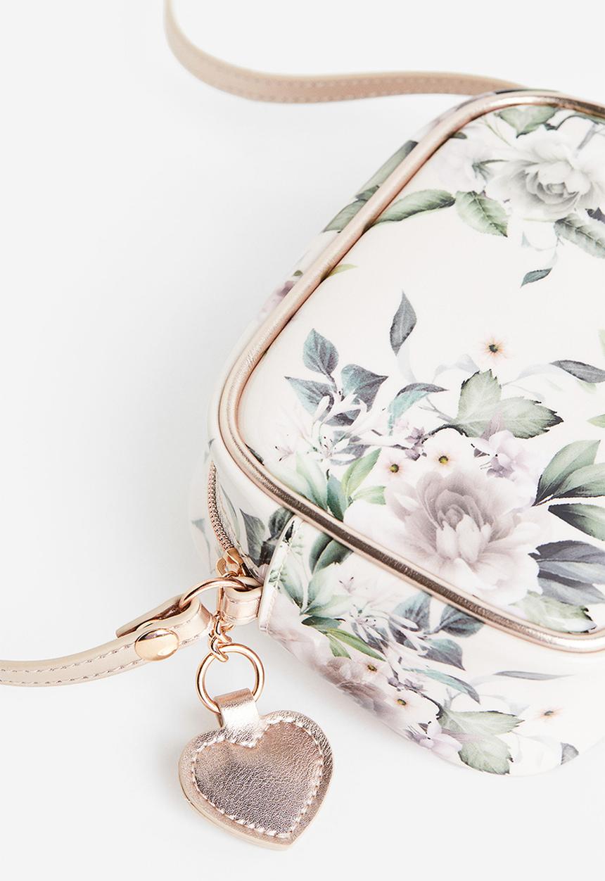 H&M - Shoulder bag - light beige/floral