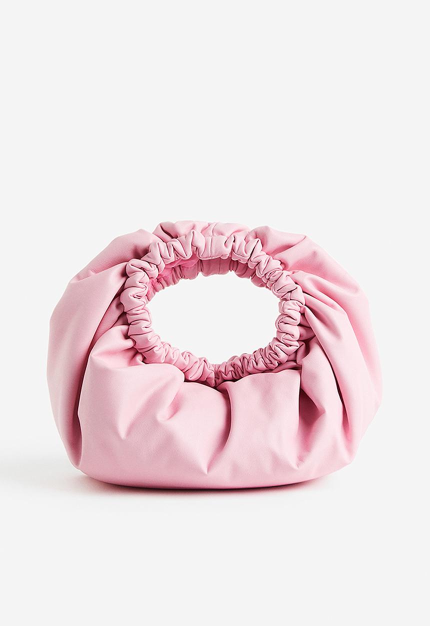 H&M - Gathered mini bag - light pink