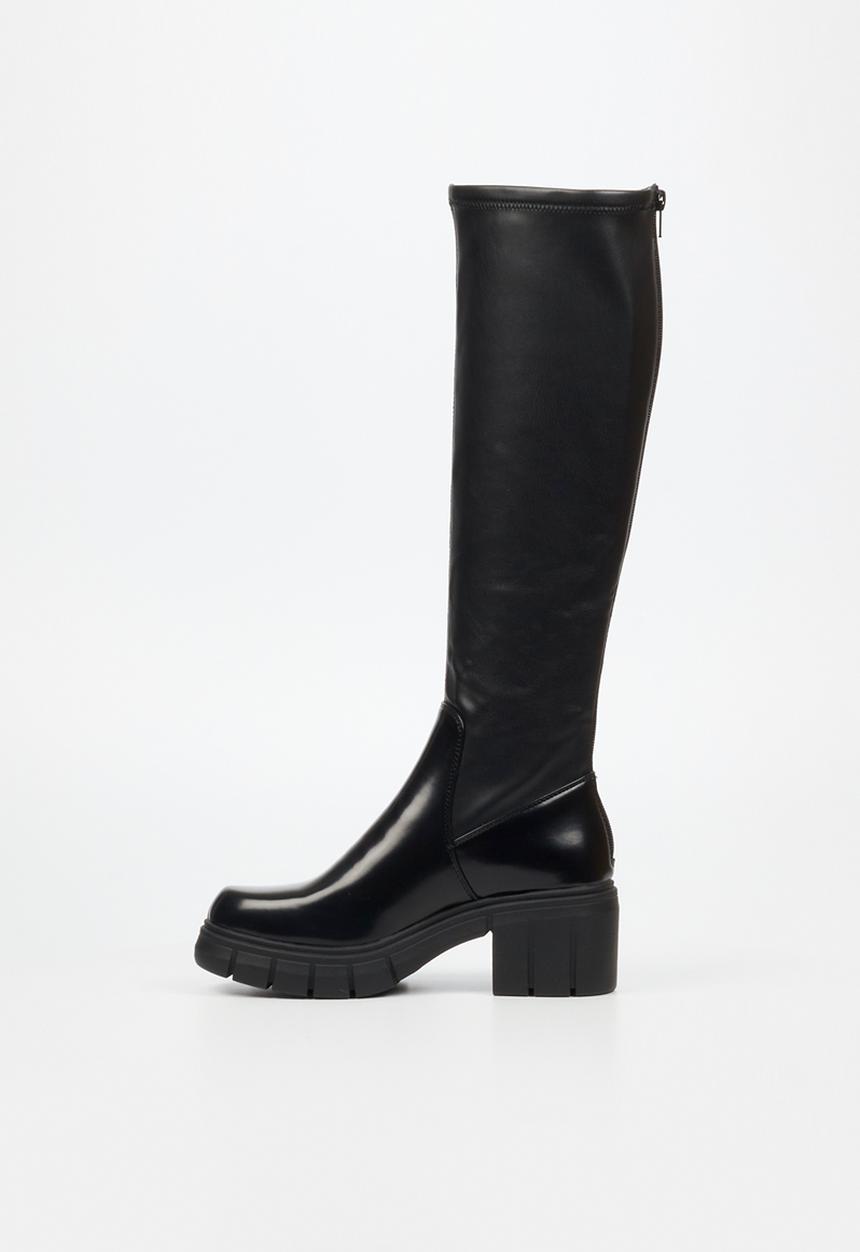 Miss Black - Calypso 2 knee length boot - black