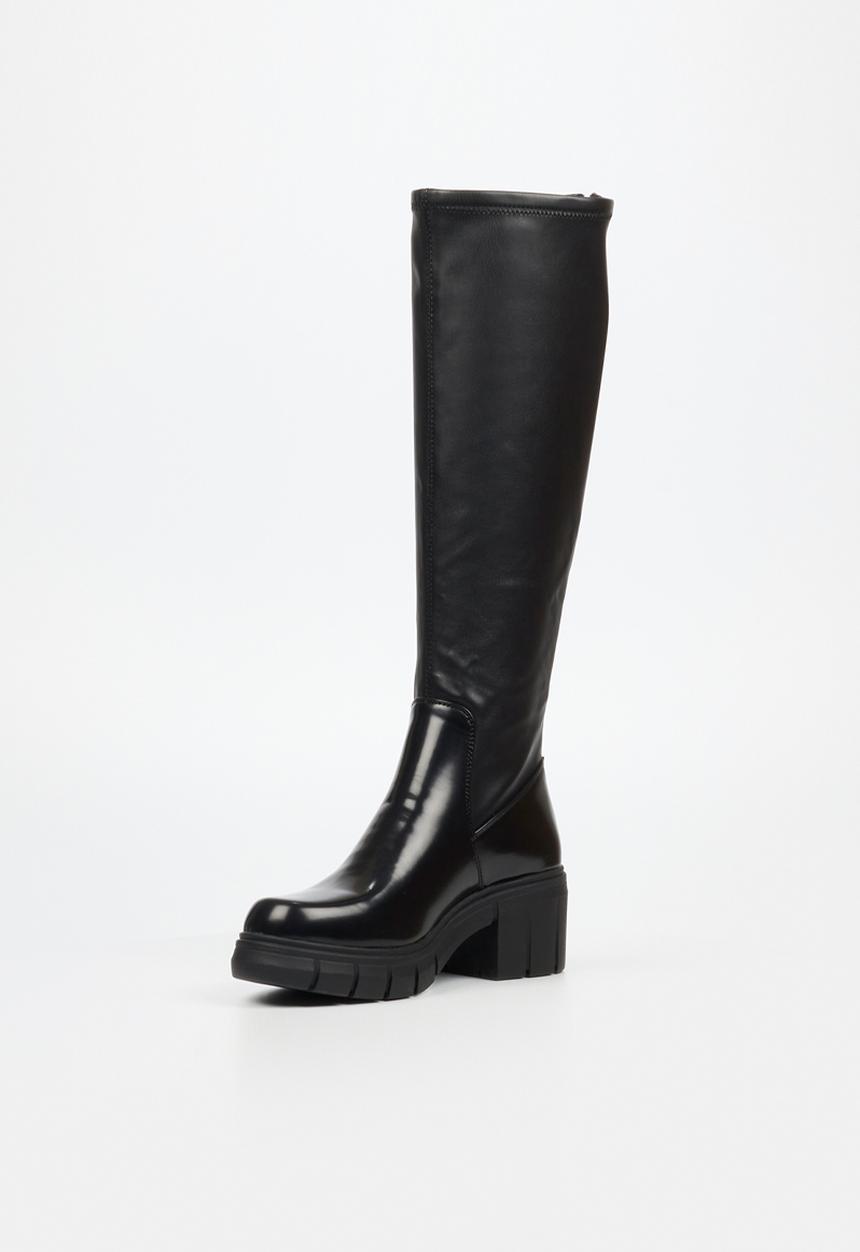 Miss Black - Calypso 2 knee length boot - black