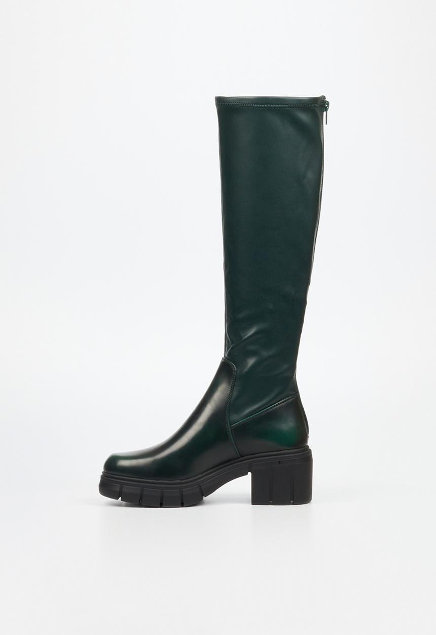 Miss Black - Calypso 2 knee length boot - green