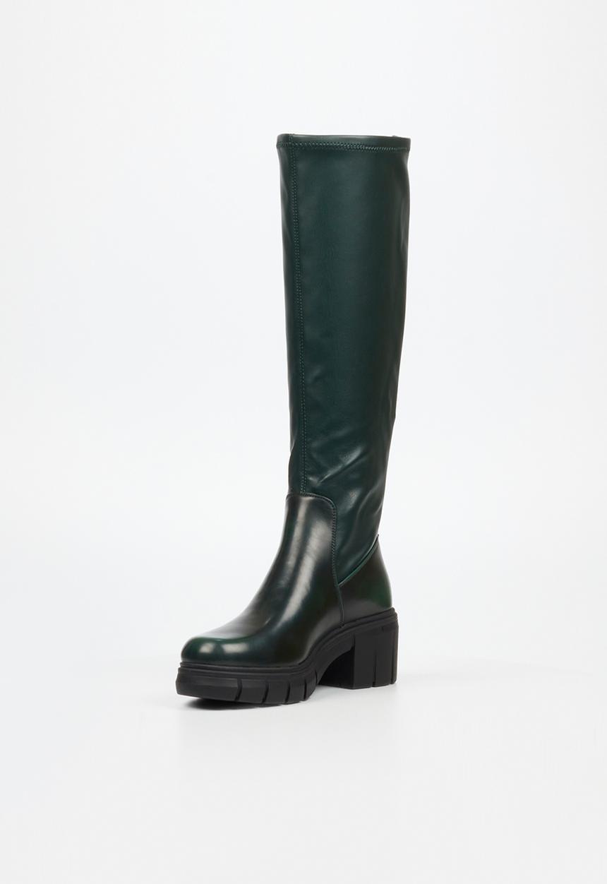 Miss Black - Calypso 2 knee length boot - green
