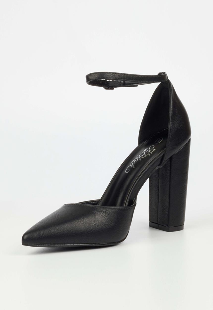 Miss Black - Criss3 ankle strap heel - black