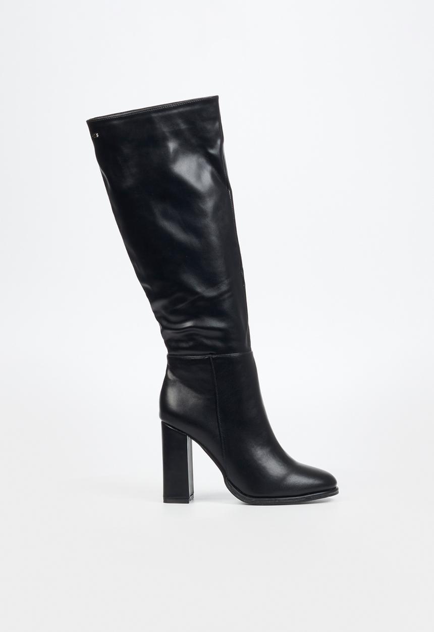 Miss Black - Shania 1 knee length boot - black