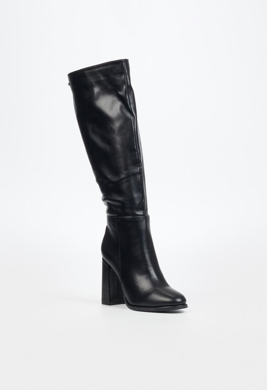 Miss Black - Shania 1 knee length boot - black