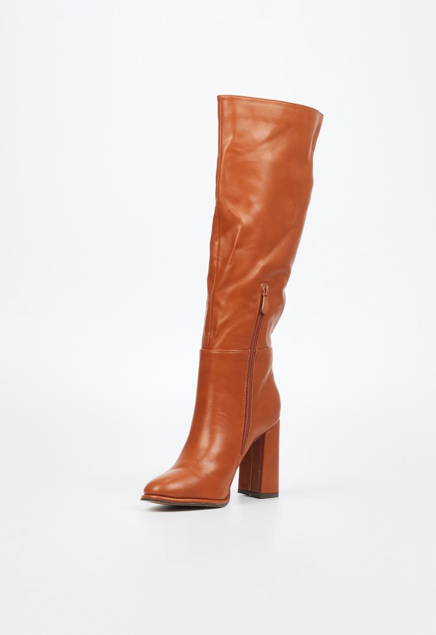Miss Black - Shania 1 knee length boot - tan