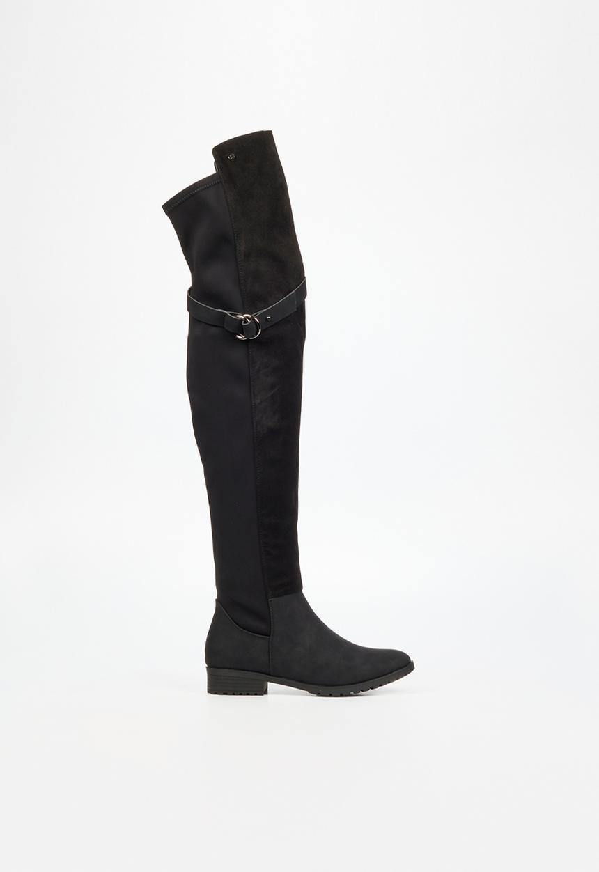 Miss Black - Krabi 2 over the knee boot - black
