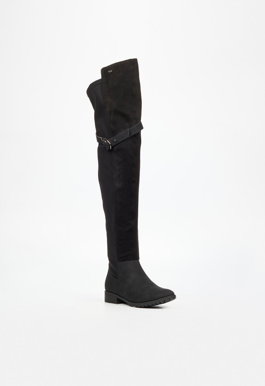 Miss Black - Krabi 2 over the knee boot - black