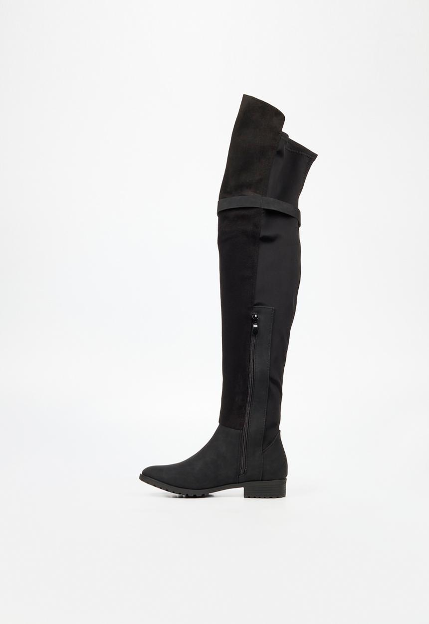 Miss Black - Krabi 2 over the knee boot - black