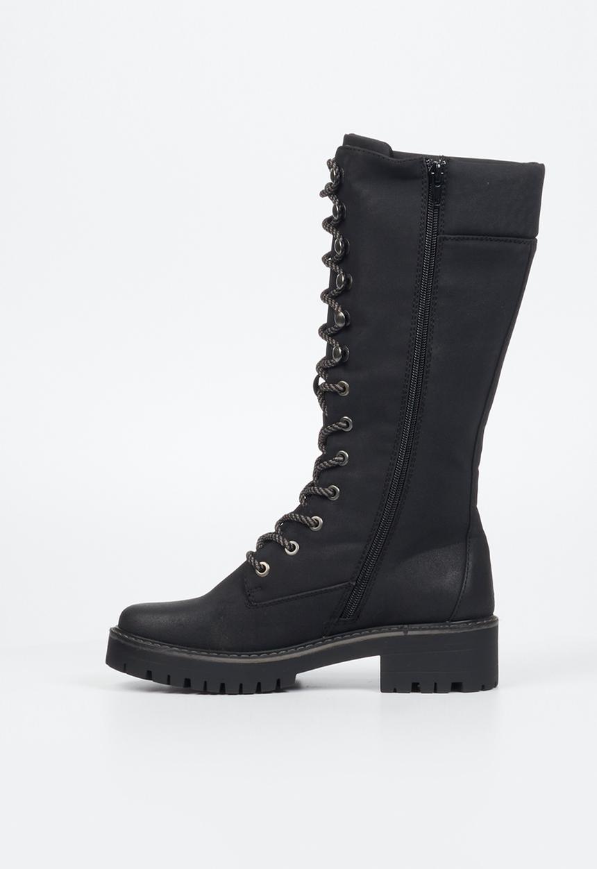 Miss Black - Fox 4 knee length boot - black