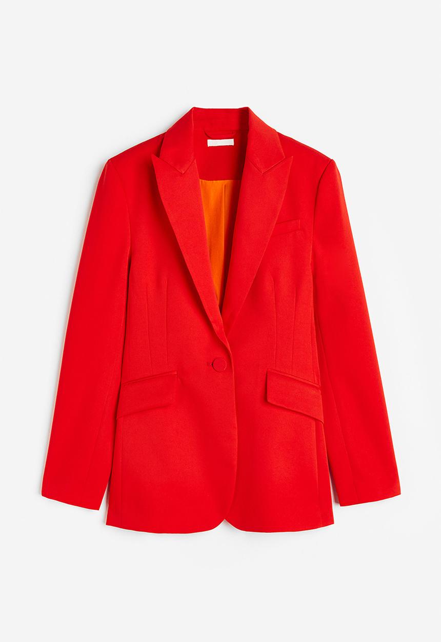 H&M - Single-breasted blazer - red
