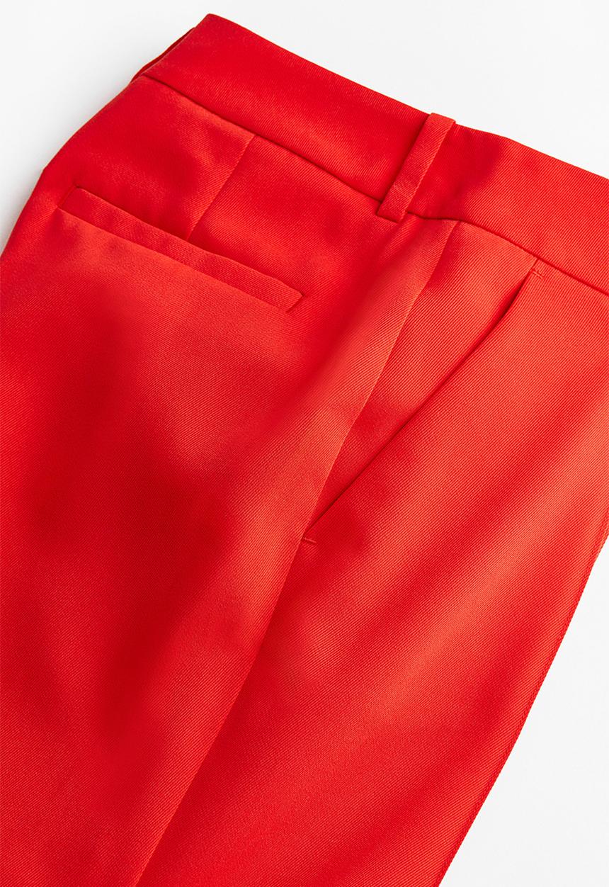 H&M - Flared tailored trousers - red
