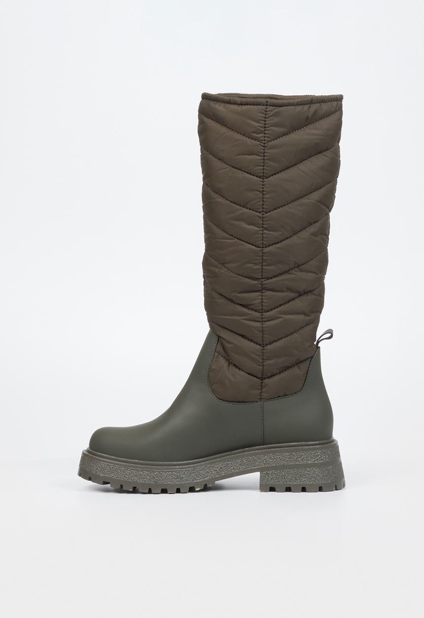 Miss Black - Snow 1 knee length boot - olive
