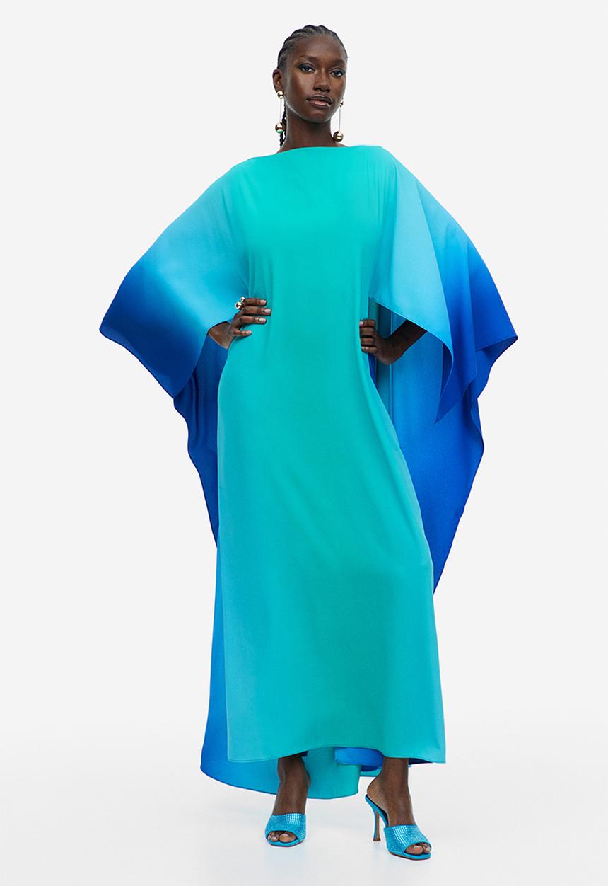 H&M - Kaftan dress - turquoise/ombre