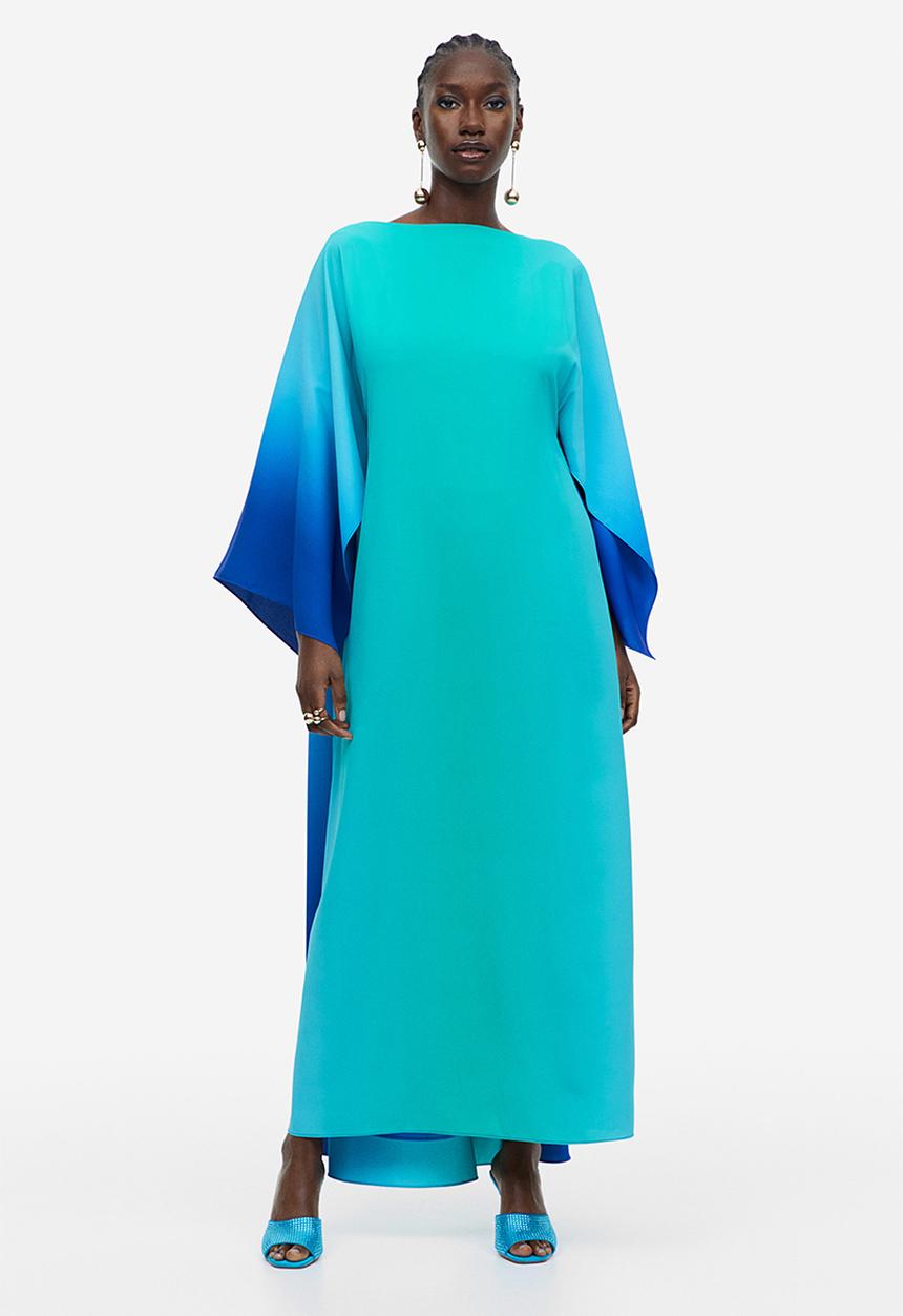 H&M - Kaftan dress - turquoise/ombre