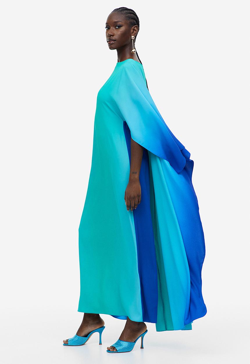 H&M - Kaftan dress - turquoise/ombre