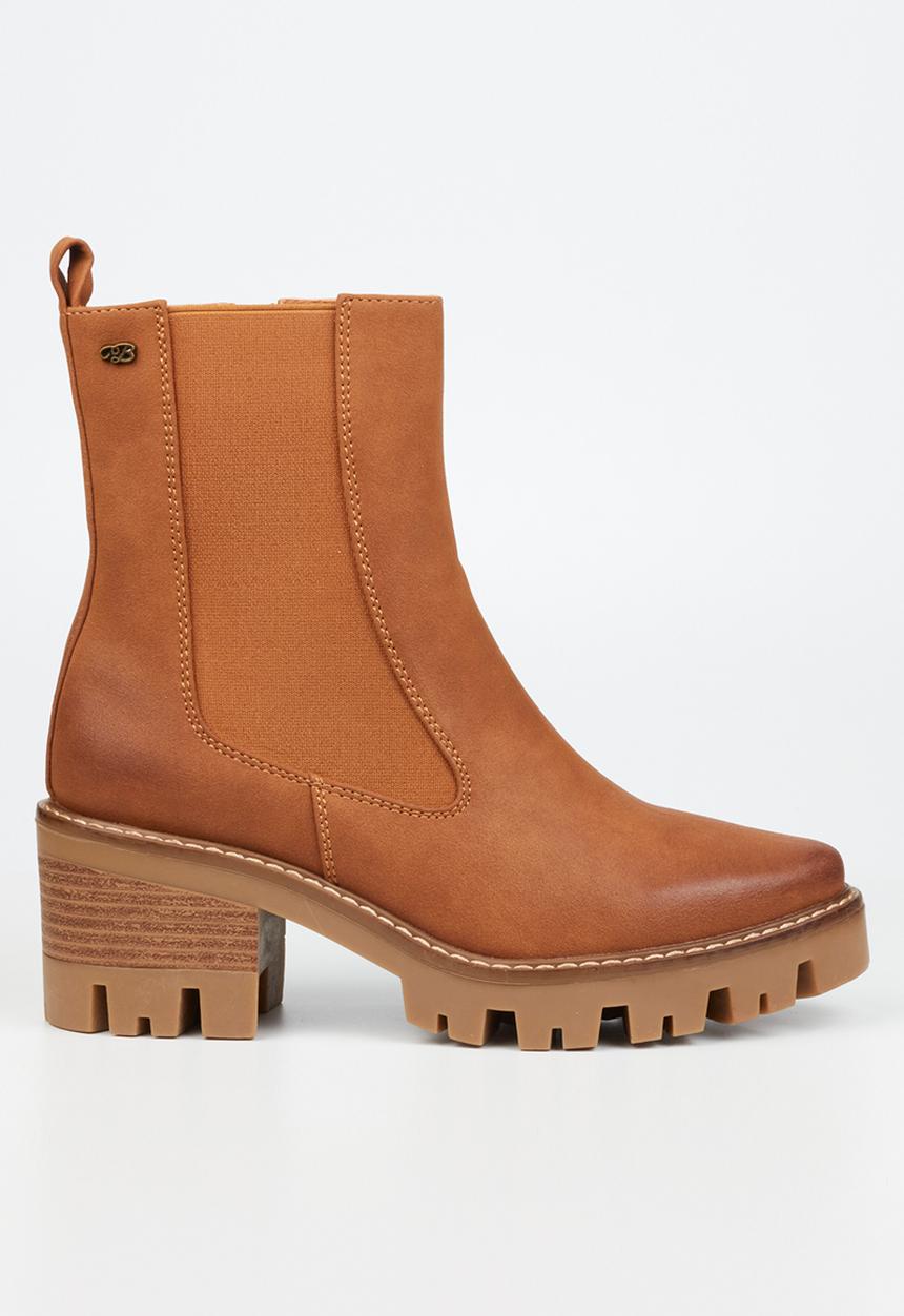 Miss Black - Vixen 1 chelsea boot - tan