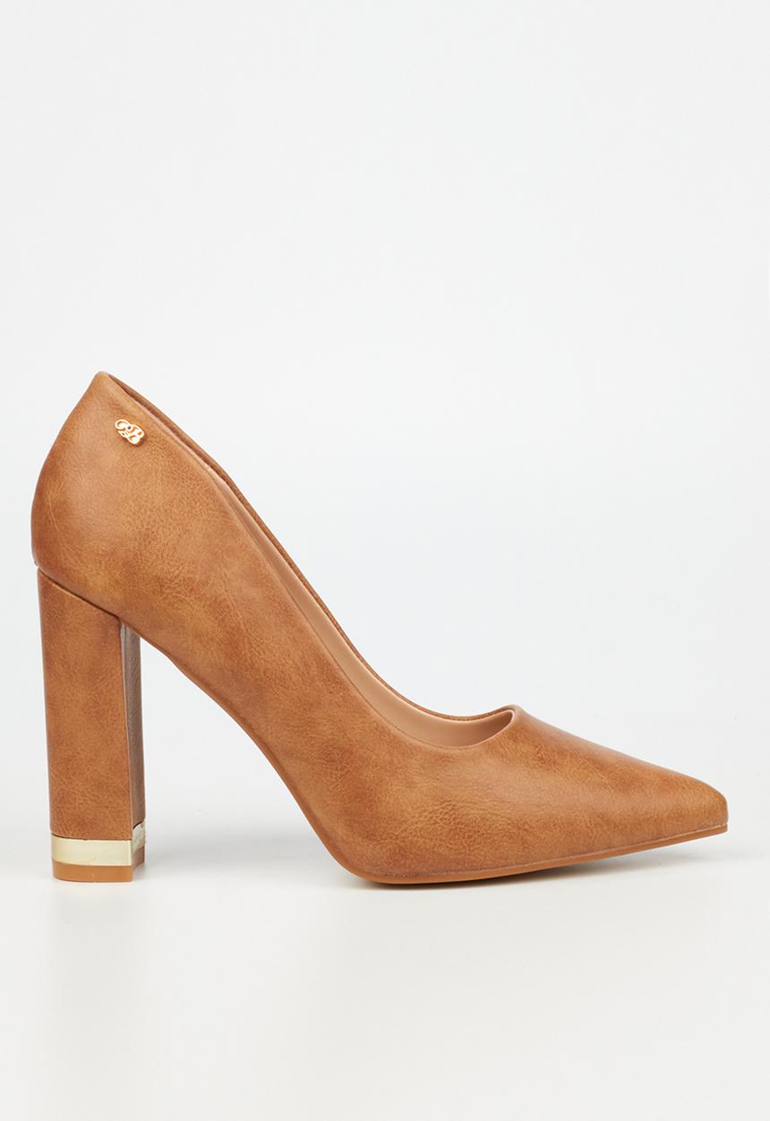 Miss Black - Pisa1 court heel - camel