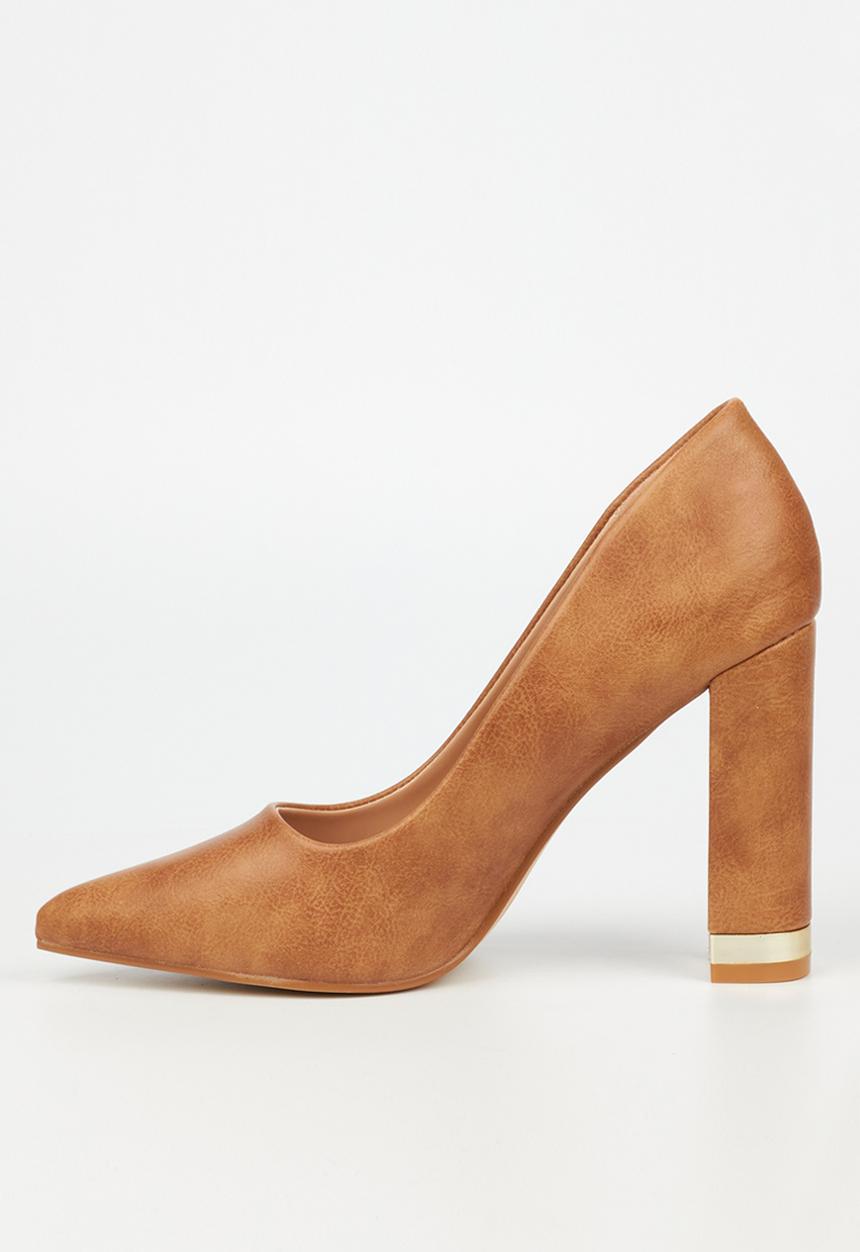 Miss Black - Pisa1 court heel - camel