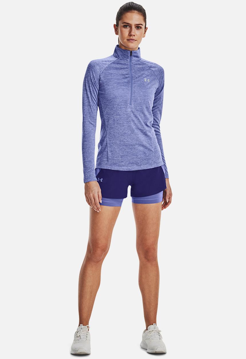 Under Armour - Tech 1/2 zip - twist - baja blue/white/metallic silver