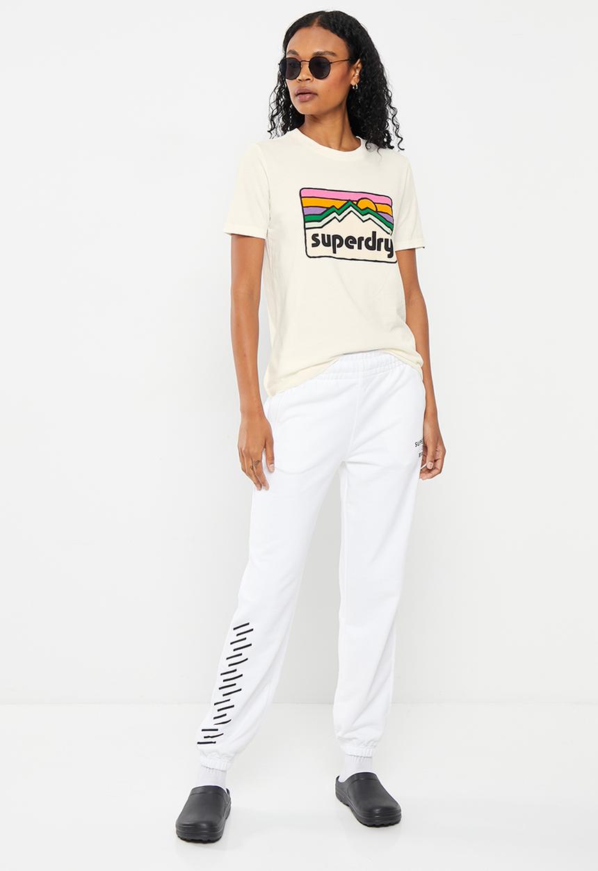 Superdry. - Vintage 90s terrain tee - winter white