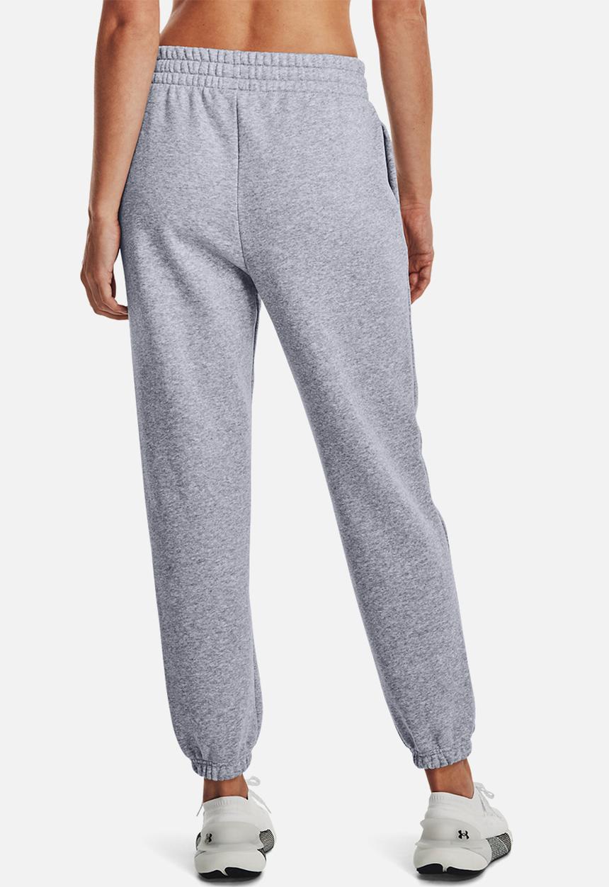 Under Armour - Essential fleece joggers - mod gray light heather/white